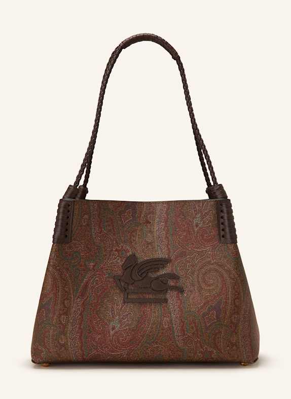 ETRO Sac à main SMALL avec pochette ROUGE FONCÉ/ MARRON FONCÉ