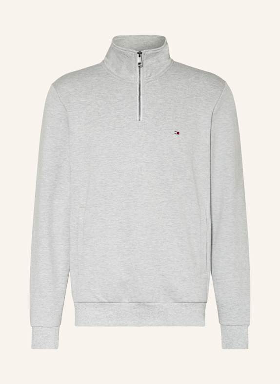 TOMMY HILFIGER Bluza dresowa typu troyer SZARY