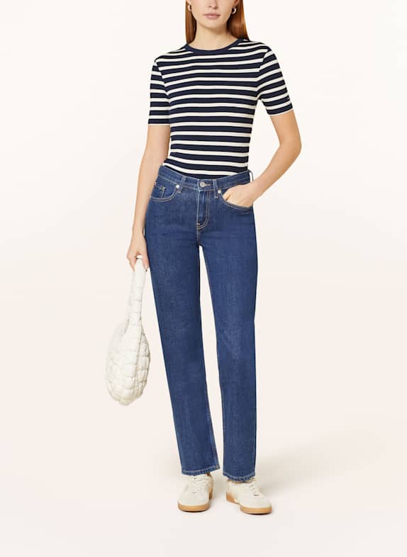 TOMMY HILFIGER T-shirt DONKERBLAUW / ECRU