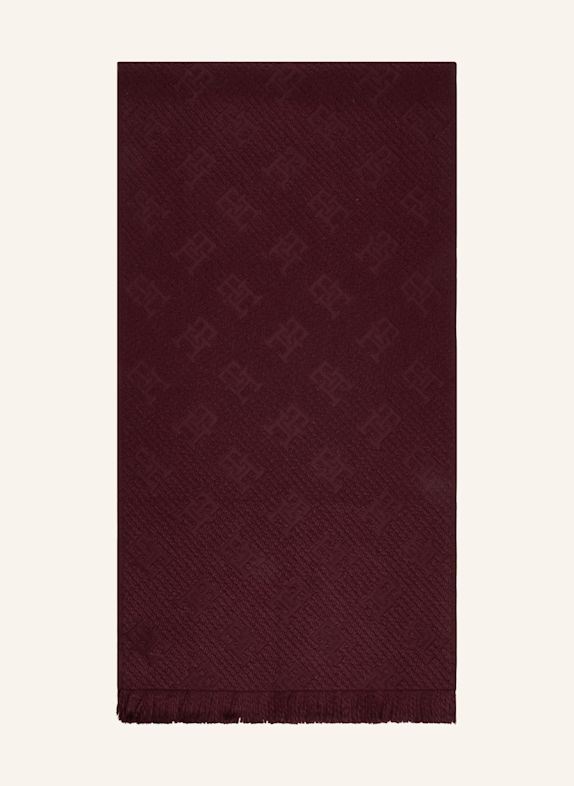 TOMMY HILFIGER Schal DUNKELROT