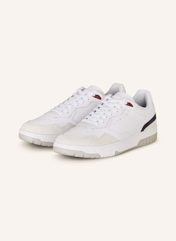 TOMMY HILFIGER Sneakersy BASKET STREET BIAŁY/ KREMOWY