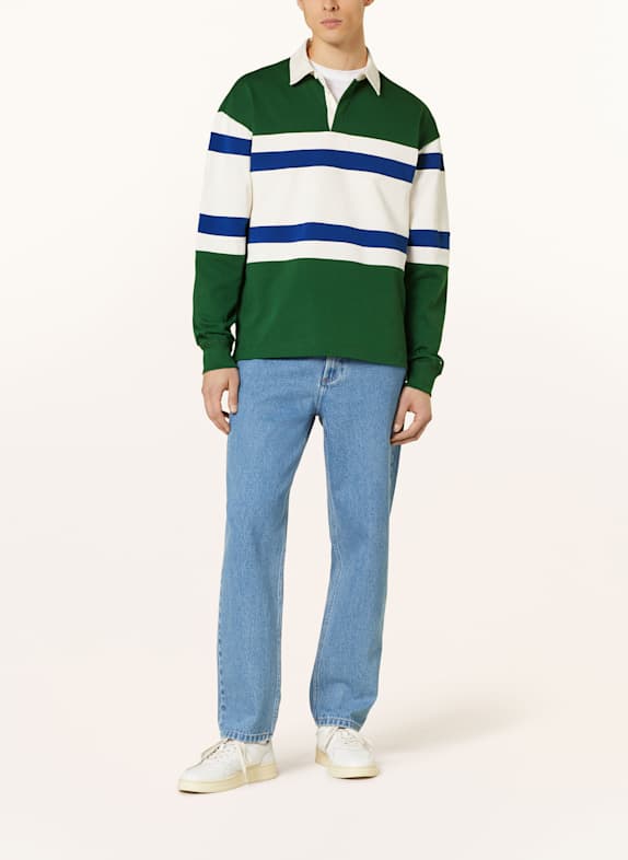 TOMMY HILFIGER rugbytröja MÖRKGRÖN / VIT / MÖRKBLÅ