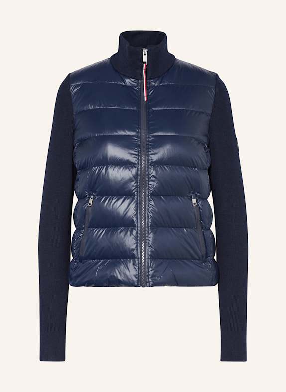 TOMMY HILFIGER Daunenjacke im Materialmix DUNKELBLAU