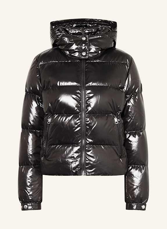 TOMMY HILFIGER Daunenjacke mit abnehmbarer Kapuze SCHWARZ