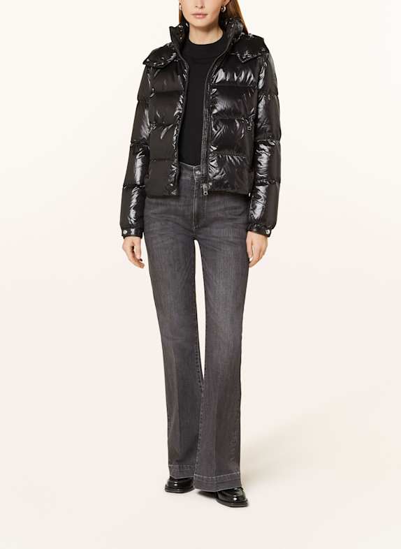 TOMMY HILFIGER Daunenjacke mit abnehmbarer Kapuze SCHWARZ
