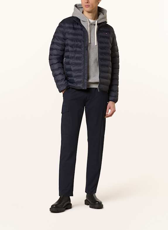 TOMMY HILFIGER quiltad jacka MÖRKBLÅ