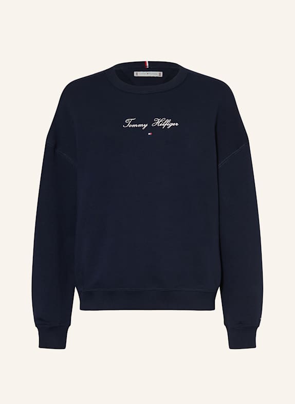 TOMMY HILFIGER Bluza nierozpinana GRANATOWY