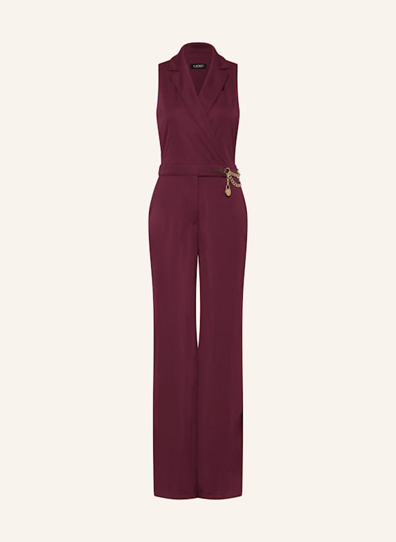 LAUREN RALPH LAUREN Jumpsuit DUNKELROT