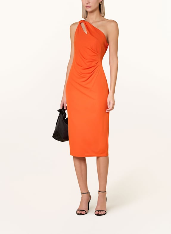 LAUREN RALPH LAUREN Cocktailkleid mit Cut-out ORANGE