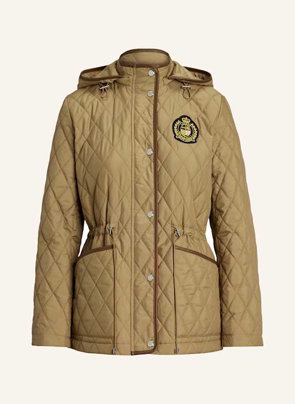 LAUREN RALPH LAUREN Steppjacke mit abnehmbarer Kapuze CAMEL