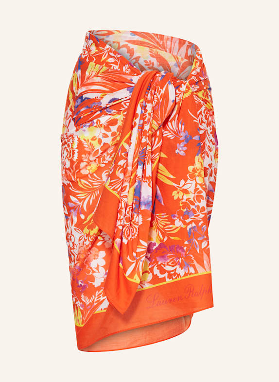 LAUREN RALPH LAUREN Pareo ISLAND BREEZE ORANGE/ GELB/ LILA