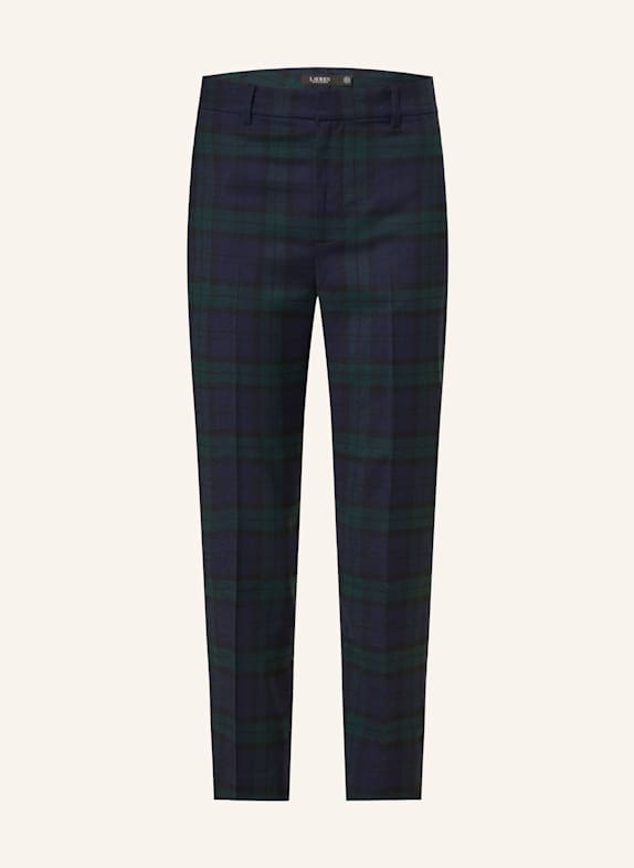 Garcia Jeans Leggings Flannel trousers with tuxedo stripe DARK BLUE