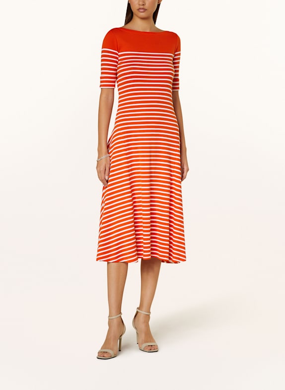 LAUREN RALPH LAUREN Kleid ORANGE/ WEISS