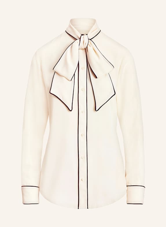 LAUREN RALPH LAUREN Schluppenbluse CREME/ DUNKELBLAU
