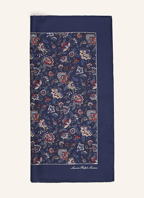 Dolce & Gabbana Hedvábný šátek TMAVĚ MODRÁ