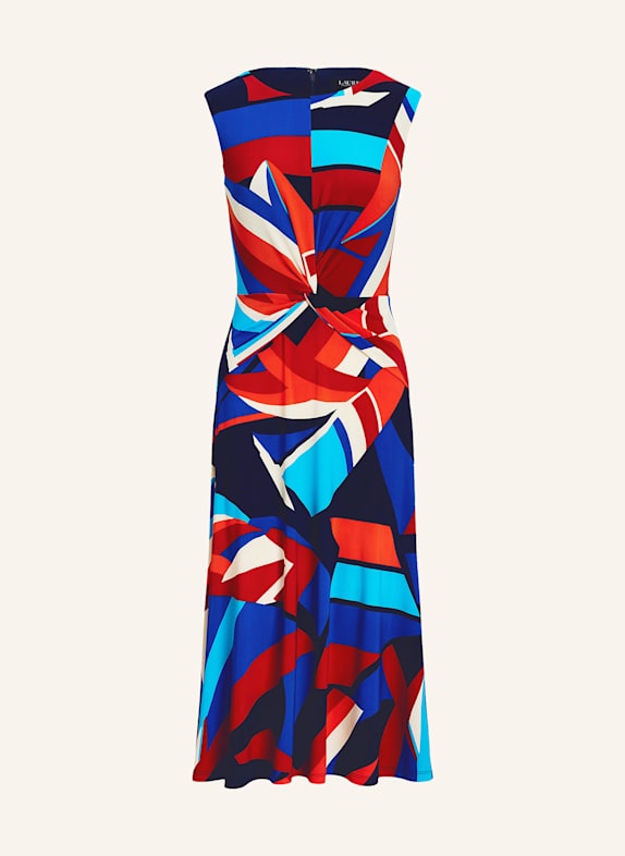 LAUREN RALPH LAUREN Kleid BLAU/ ROT/ ORANGE