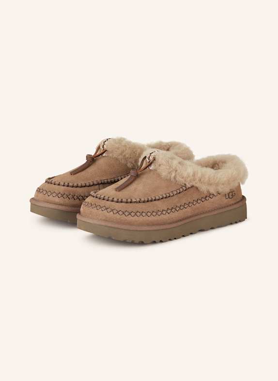 UGG Slides TASMAN ALPINE DARK BROWN