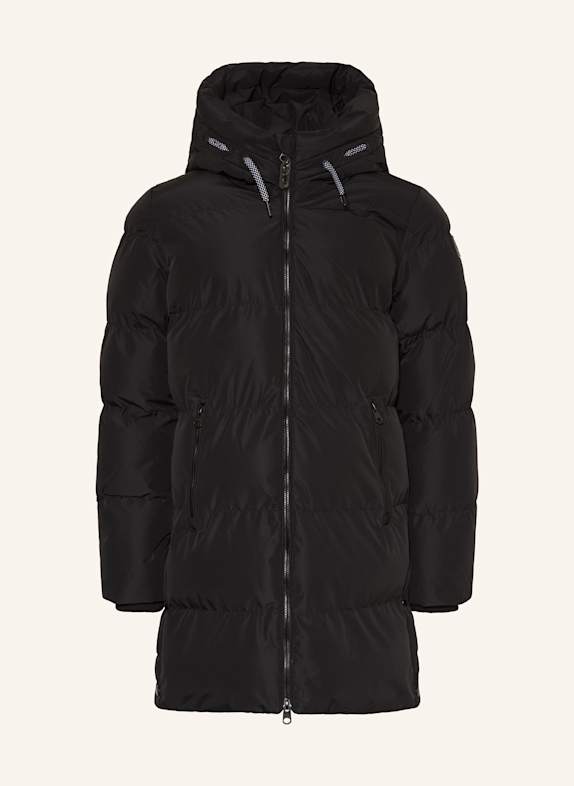 GARCIA Płaszcz pikowany CZARNY