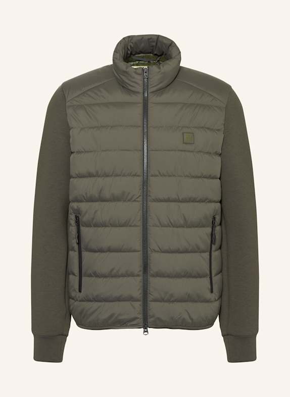 Marc O'Polo Jacke im Materialmix DUNKELGRÜN
