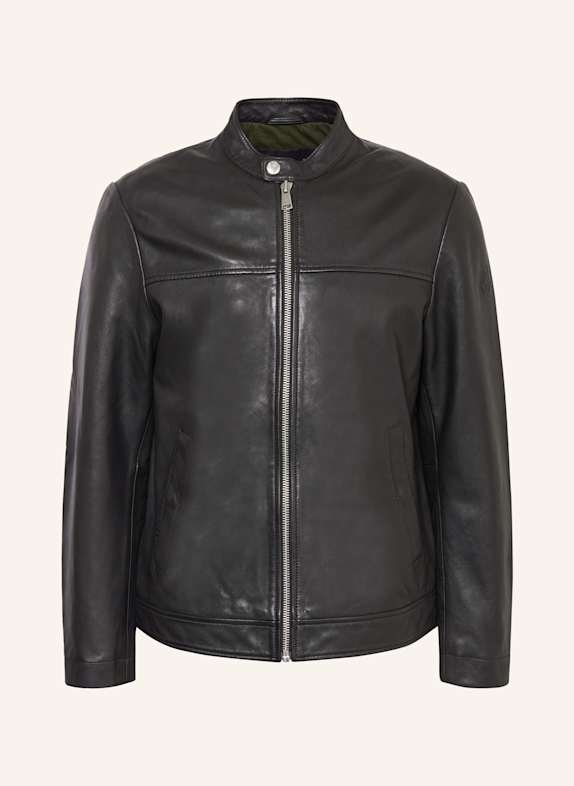 Marc O'Polo Lederjacke SCHWARZ