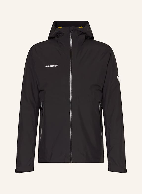 MAMMUT 2-in-1-Jacke ALTO LIGHT HS HOODED SCHWARZ/ DUNKELGELB