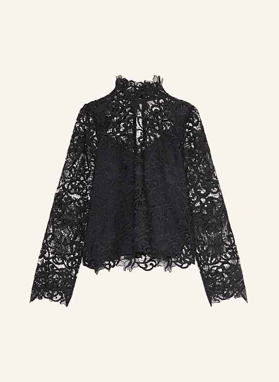 ROUGE VILA Blouse made of broderie anglaise BLACK
