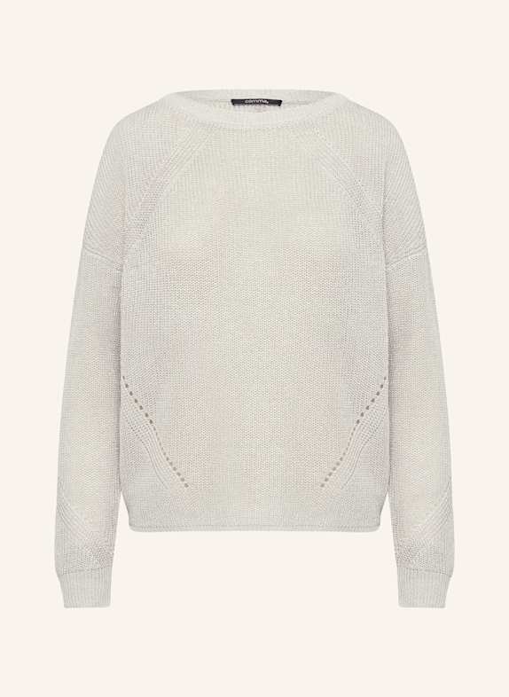 comma Sweater with glitter thread SILVER
