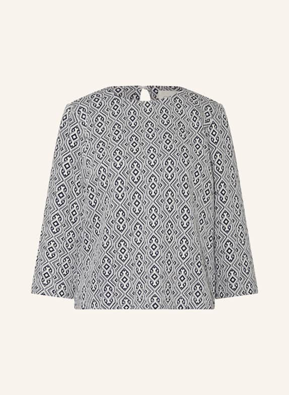 CARTOON Blusenshirt mit 3/4-Arm DUNKELBLAU/ HELLGRAU