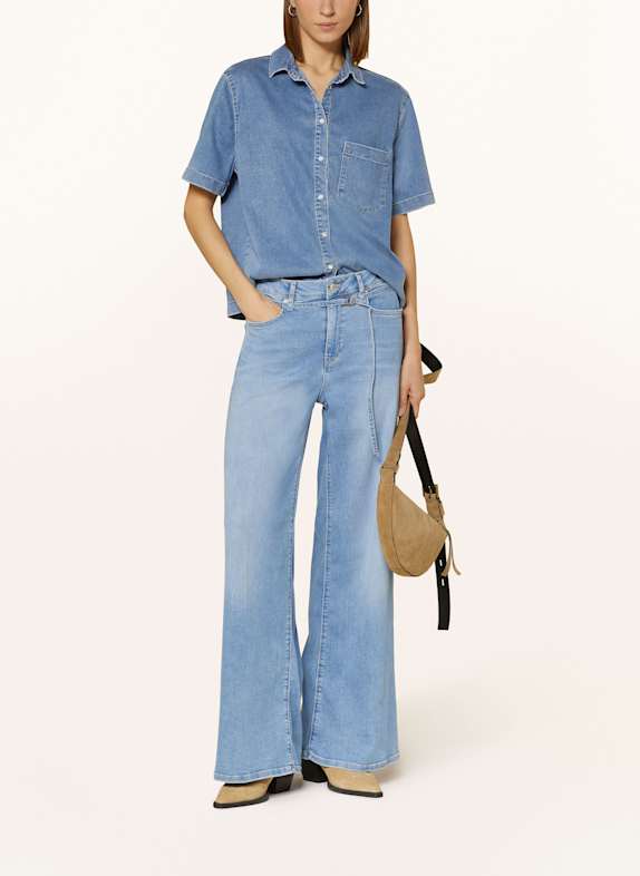 RAFFAELLO ROSSI Jeansblouse GIULIETTE LICHTBLAUW