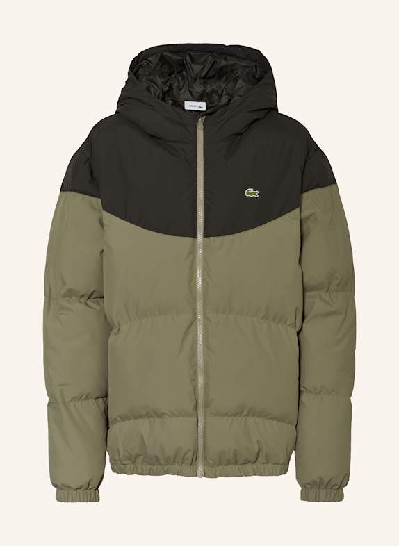 LACOSTE Steppjacke KHAKI/ OLIV