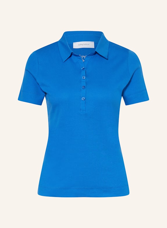 darling harbour Jersey polo shirt BLUE