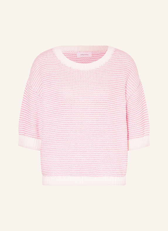 darling harbour Strickshirt ecru / hellpink