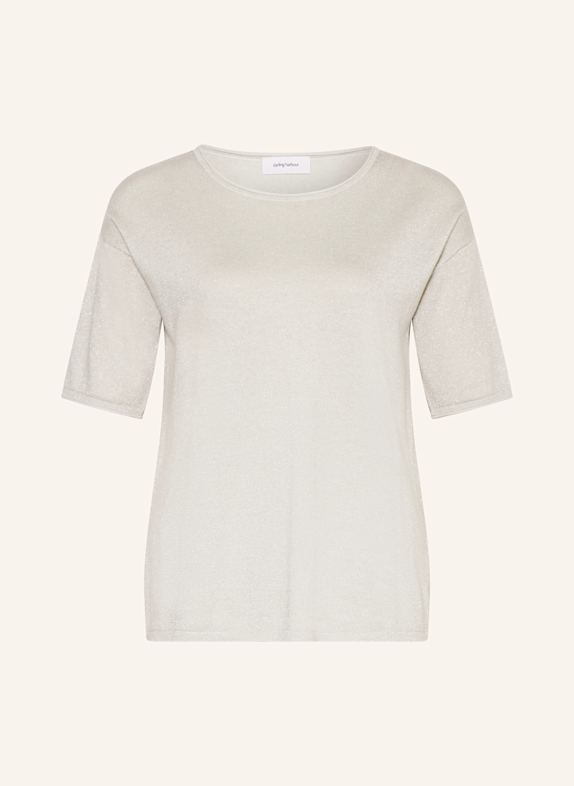 darling harbour Strickshirt mit Glitzergarn SILBER