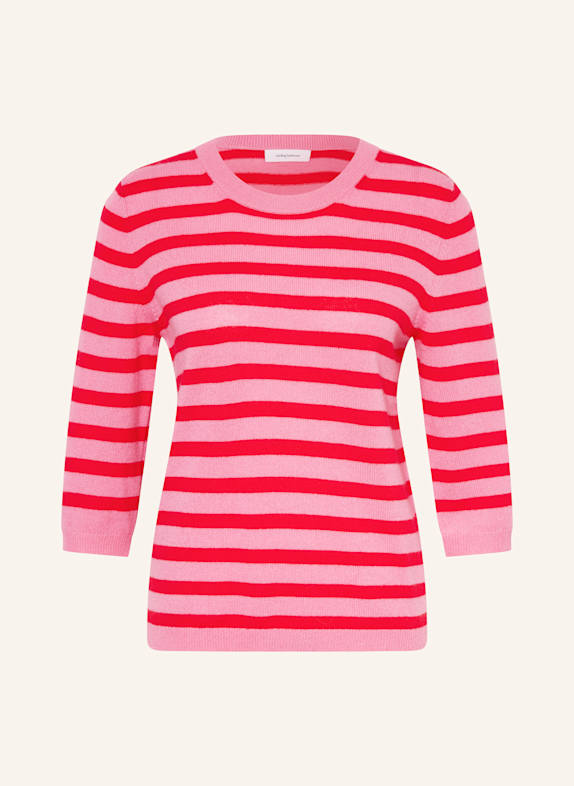 darling harbour Cashmere-Pullover mit 3/4-Arm PINK / ROT