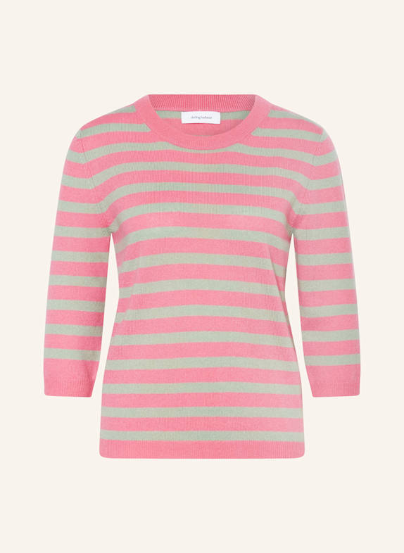 darling harbour Cashmere-Pullover mit 3/4-Arm PINK / SALBEI