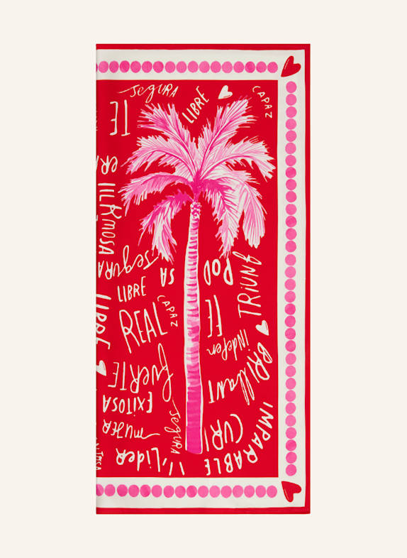 darling harbour Seidentuch ROT/ WEISS/ PINK