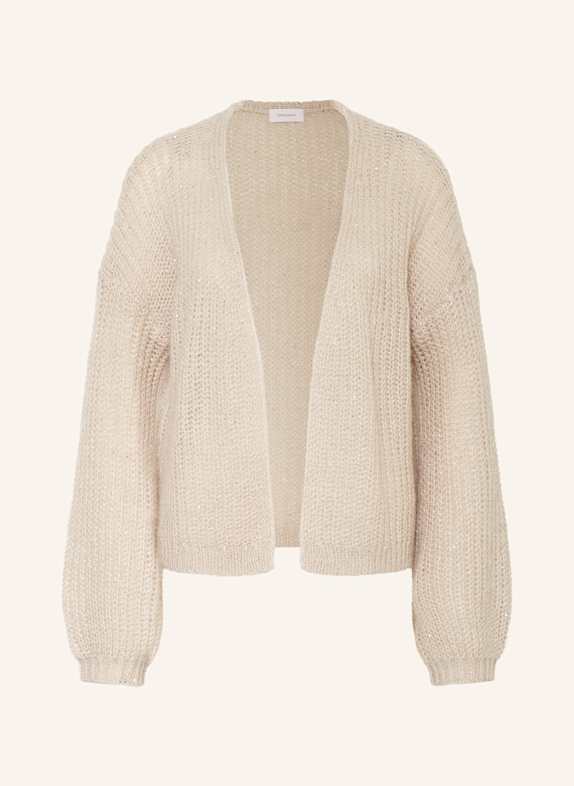 darling harbour Strickhülle mit Pailletten und Glitzergarn GOLD