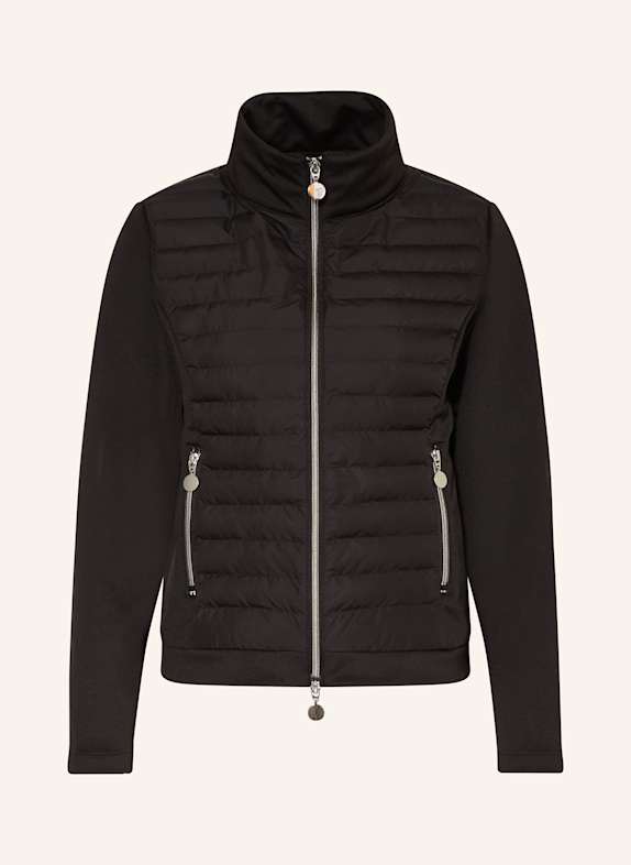 darling harbour Steppjacke im Materialmix SCHWARZ