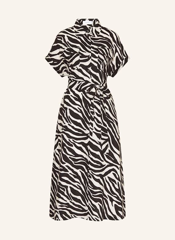 darling harbour Hemdblusenkleid SAND / SCHWARZ