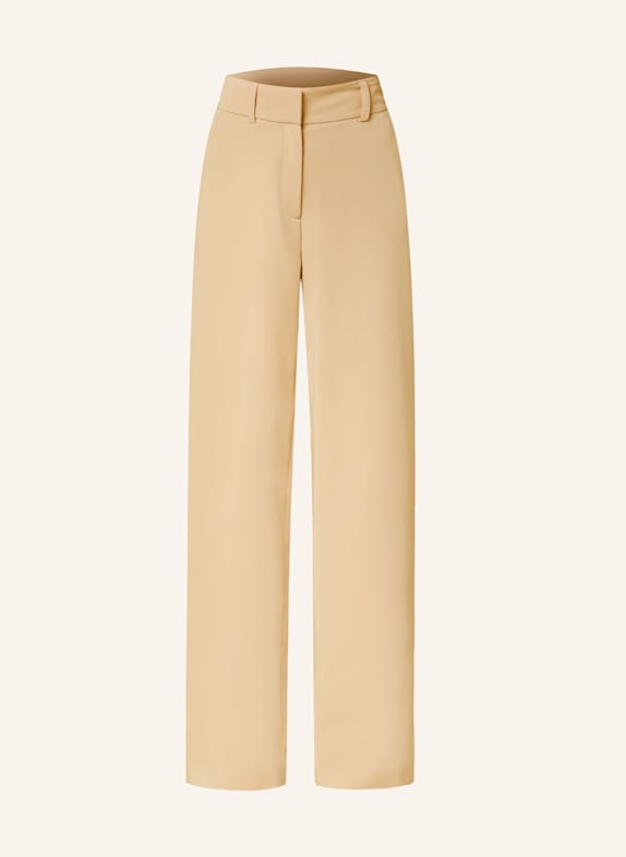 darling harbour Spodnie marlena BEIGE  BEIGE