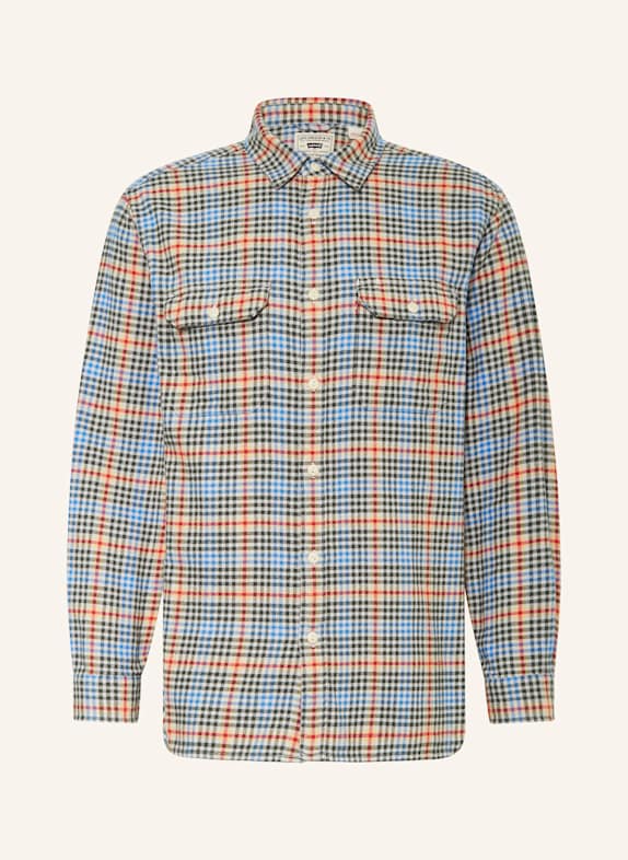 Levi's® Flanellhemd JACKSON WORKER HUDSON Comfort Fit GRÜN/ BLAU/ ROT