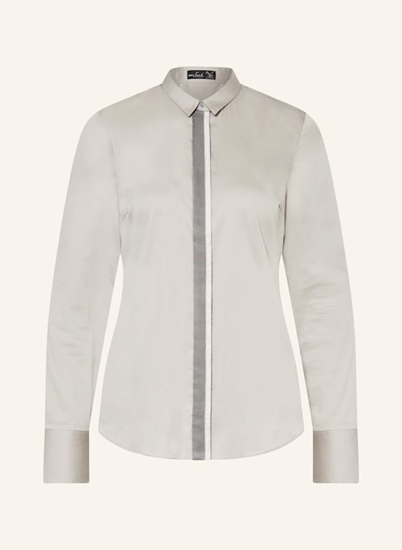 van Laack VL-VENJA-PBK shirt blouse with decorative beads GRAY