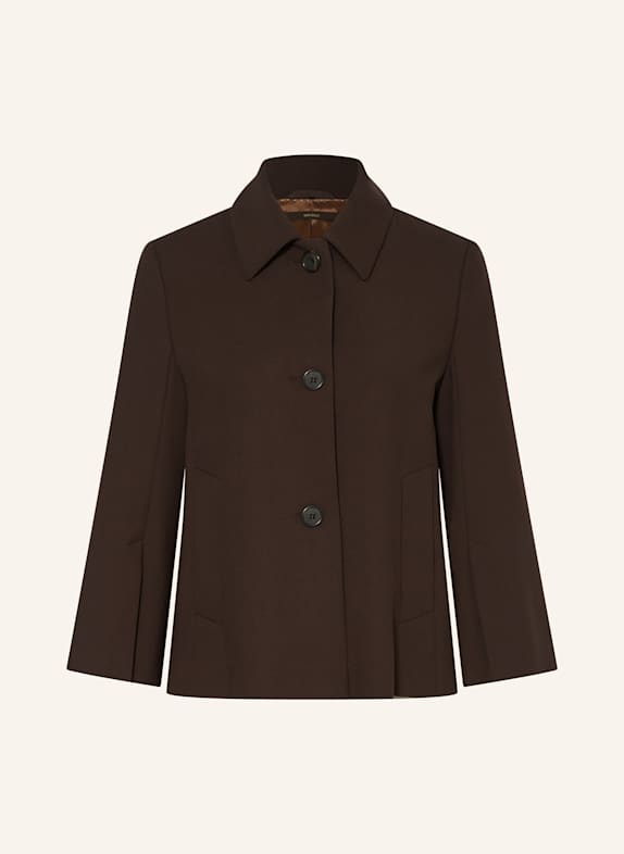 windsor. Kastenjacke aus Jersey mit 3/4-Arm DUNKELBRAUN