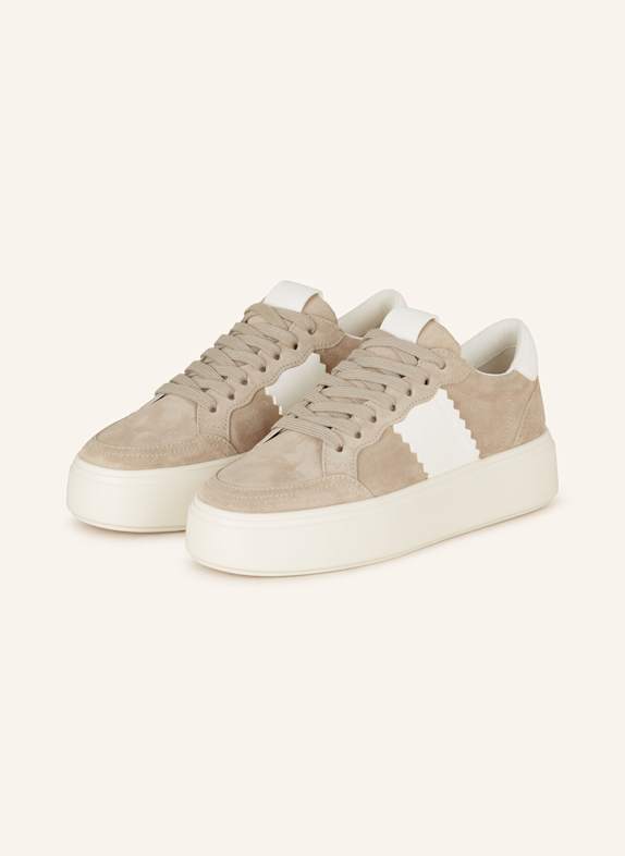 KENNEL & SCHMENGER Sneakersy SZAROBRĄZOWY/ BIAŁY
