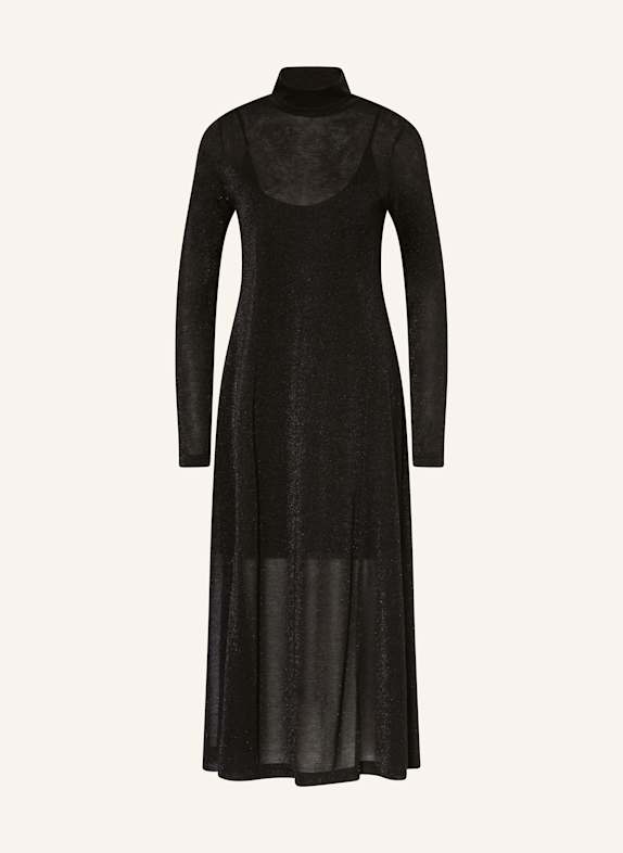 DRYKORN Jerseykleid AROLI mit Glitzergarn SCHWARZ