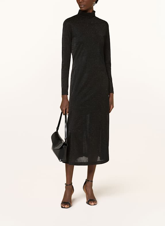 DRYKORN Jerseykleid AROLI mit Glitzergarn SCHWARZ