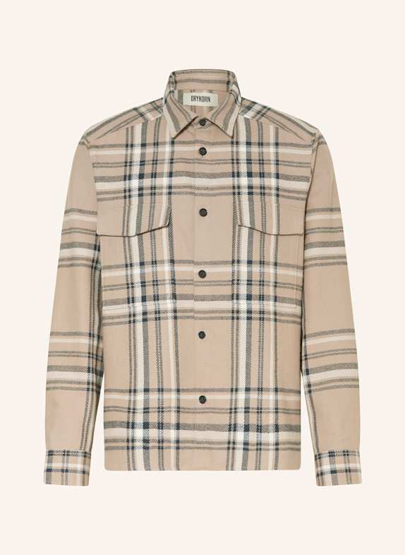 DRYKORN Overjacket GUNRAY HELLBRAUN/ DUNKELBLAU/ WEISS