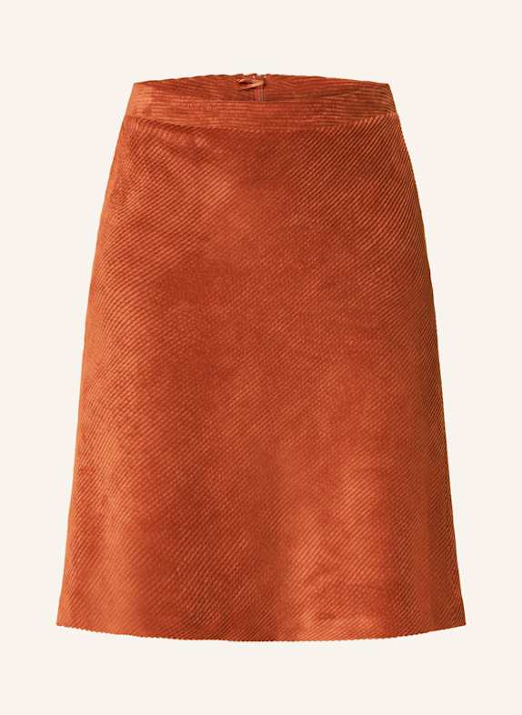 MORE & MORE Corduroy skirt DARK ORANGE