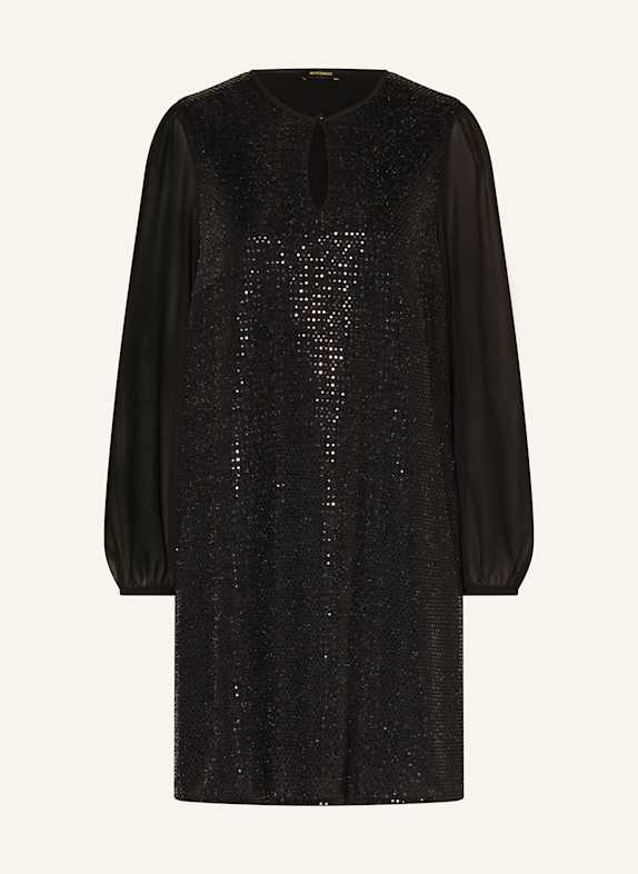 MORE & MORE Dress in mixed materials BLACK