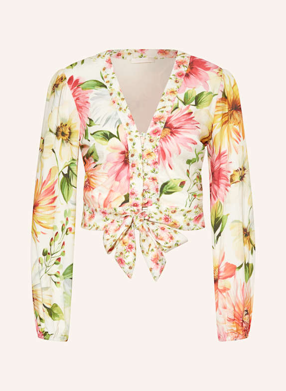 GUESS Bluse COLETTE ECRU/ HELLGRÜN/ ROSA